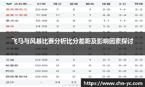 333体育飞马与风暴比赛分析比分差距及影响因素探讨